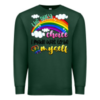 Sports Green the only choice i made was to be myself Premium Sweatshirt - Artiststas