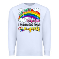 White the only choice i made was to be myself Premium Sweatshirt - Artiststas