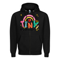 Black its a good day to teach tiny humans Zipper Hoodie - MaliasSmallBusiness