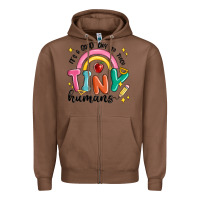 Chestnut its a good day to teach tiny humans Zipper Hoodie - MaliasSmallBusiness