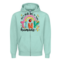 Seafoam its a good day to teach tiny humans Zipper Hoodie - MaliasSmallBusiness