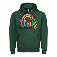 Sports Green its a good day to teach tiny humans Zipper Hoodie - MaliasSmallBusiness