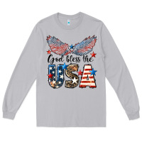 Moon Dust Western God Bless The USA Long Sleeve Tee - LillyAllenDesigns
