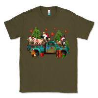 Army Green christmas farm animals truck Classic Tee - Jasminsmagicworld