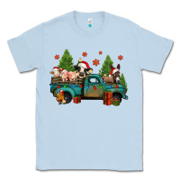 Dusty Blue christmas farm animals truck Classic Tee - Jasminsmagicworld