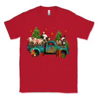 Red christmas farm animals truck Classic Tee - Jasminsmagicworld