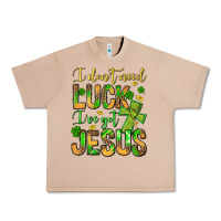 Burro I don't need luck I've got Jesus Urban Heavy Tee - Jasminsmagicworld