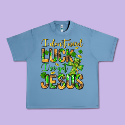 I Don't Need Luck I've Got Jesus Urban Heavy Tee Designed By Jasminsmagicworld