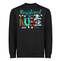 Black registered nurse Heavyweight Sweatshirt - BundleAndBundleShop
