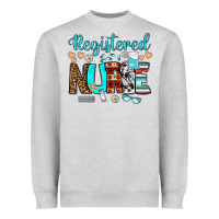 Heather Grey registered nurse Heavyweight Sweatshirt - BundleAndBundleShop