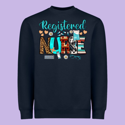 Registered Nurse Heavyweight Sweatshirt Designed By Bundleandbundleshop