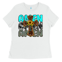 White amen Ladies Tee - JahusDesignShop