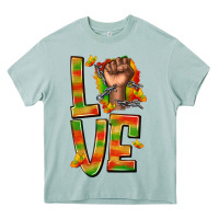 Arona love juneteenth with fist Heavy Core Tee - texasbilliewilder