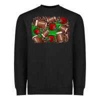 Black american football helmet background Heavyweight Sweatshirt - JahusDesignShop