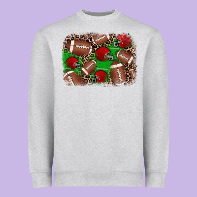 American Football Helmet Background Heavyweight Sweatshirt Designed By Jahusdesignshop