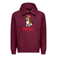 Burgundy Dachshund Mom Premium Hoodie - Bettercallsaul