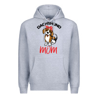Heather Grey Dachshund Mom Premium Hoodie - Bettercallsaul