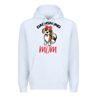 White Dachshund Mom Premium Hoodie - Bettercallsaul