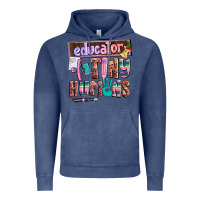 Vintage Denim educator of tiny humans Vintage Hoodie - AdoDesignShop