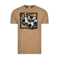 Vintage Coffee leopard soccer texas map Vintage Tee - Jasminsmagicworld