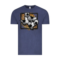 Vintage Denim leopard soccer texas map Vintage Tee - Jasminsmagicworld