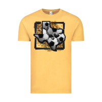 Vintage Mustard leopard soccer texas map Vintage Tee - Jasminsmagicworld