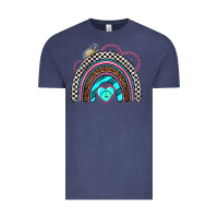 Vintage Denim race rainbow Vintage Tee - AdoDesignShop