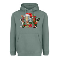 Sage Joy Christmas Goat Heavyweight Hoodie - LillyAllenDesigns