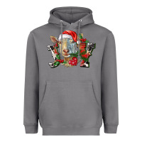 Storm Joy Christmas Goat Heavyweight Hoodie - LillyAllenDesigns