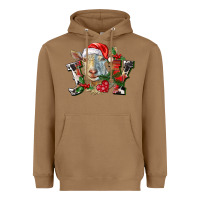 Toasted Coconut Joy Christmas Goat Heavyweight Hoodie - LillyAllenDesigns