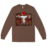 Chestnut Christmas background baby calf Long Sleeve Tee - BarkalooDesign