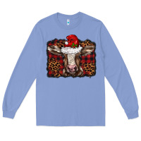 Colony Blue Christmas background baby calf Long Sleeve Tee - BarkalooDesign