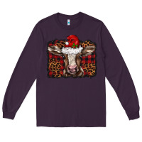 Plum Christmas background baby calf Long Sleeve Tee - BarkalooDesign