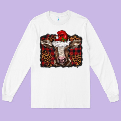 Christmas Background Baby Calf Long Sleeve Tee Designed By Barkaloodesign