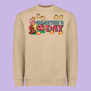 Valentines Day Sweet Heavyweight Sweatshirt Designed By Adodesignshop