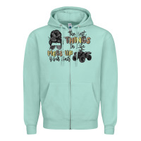 The Best Things In Life Mess Up Your Hair Zipper Hoodie | Teevron