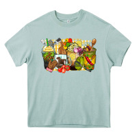Arona lunch lady coffee cups Heavy Core Tee - Zillion Design Studio