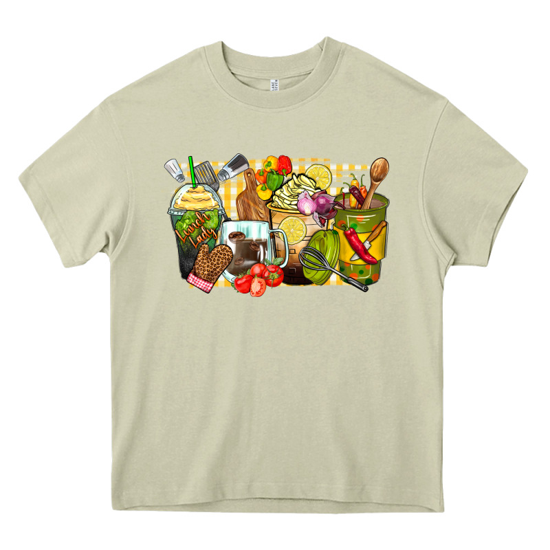 Lunch Lady Coffee Cups Heavy Core Tee by Zillion Design Studio | Teevron