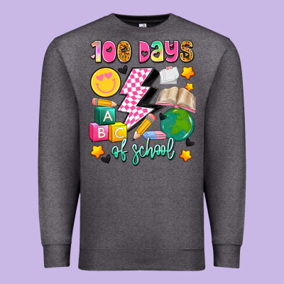 100 Days Of School Premium Sweatshirt Designed By Artiststas