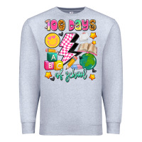 Heather Grey 100 days of school Premium Sweatshirt - Artiststas