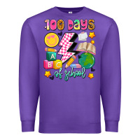Purple 100 days of school Premium Sweatshirt - Artiststas
