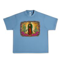 Pebble Blue western our lady of guadalupe Urban Heavy Tee - JahusDesignShop