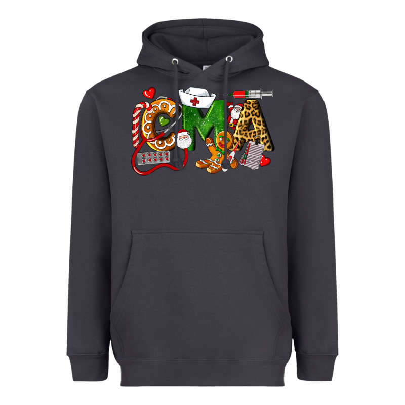 Christmas Cma Certified Medical Assistant Heavyweight Hoodie by LillyAllenDesigns | Teevron