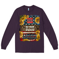 Plum Western God Bless America Long Sleeve Tee - LillyAllenDesigns