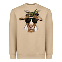 Mushroom camouflage bandana goat Heavyweight Sweatshirt - Jasminsmagicworld