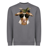 Storm camouflage bandana goat Heavyweight Sweatshirt - Jasminsmagicworld
