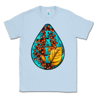 Dusty Blue Fall Teardrop Classic Tee - LillyAllenDesigns