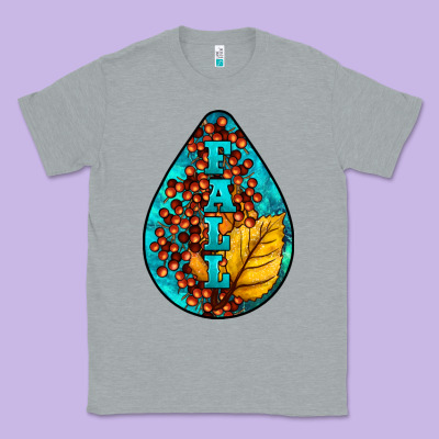 Fall Teardrop Classic Tee Designed By Lillyallendesigns