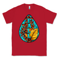 Red Fall Teardrop Classic Tee - LillyAllenDesigns