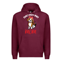 Burgundy Dachshund Mom Premium Hoodie - Bettercallsaul